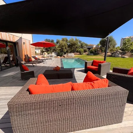 Les Gazelles, Clim, Plage Et Commerces A Pied, Piscine Privee Lecci